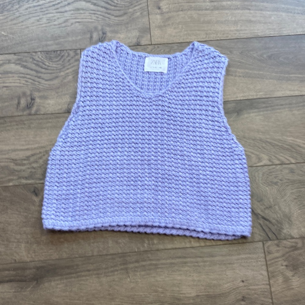 Zara girls crochet vest